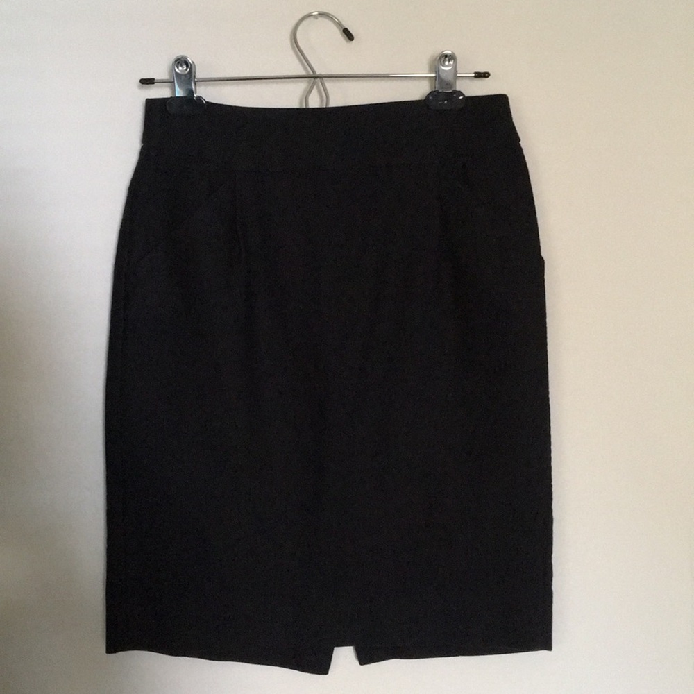 J. Crew black pencil skirt
